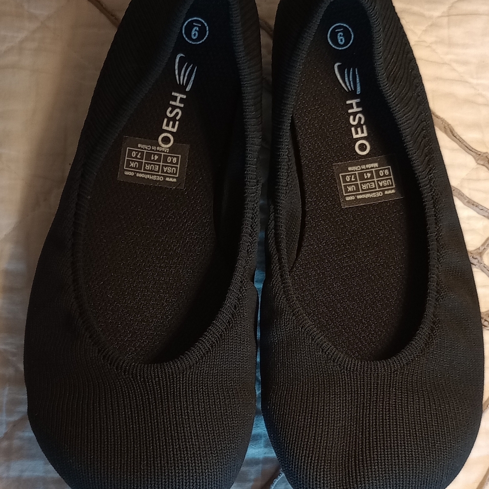 Oesh Barefoot Black Dress Flats